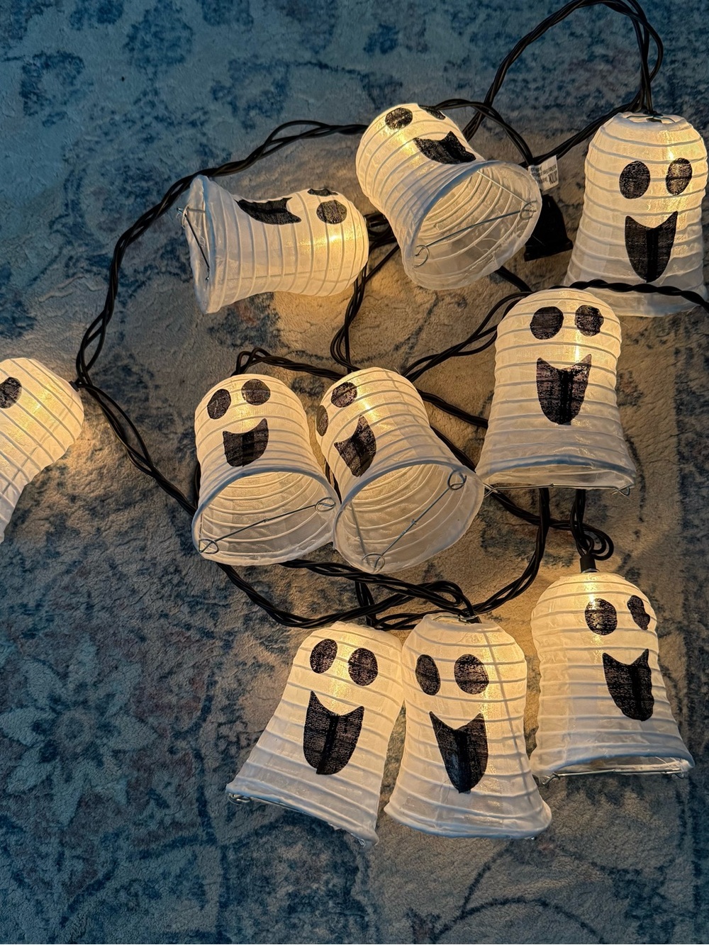 Ashland White Ghost Lantern String LED Lights